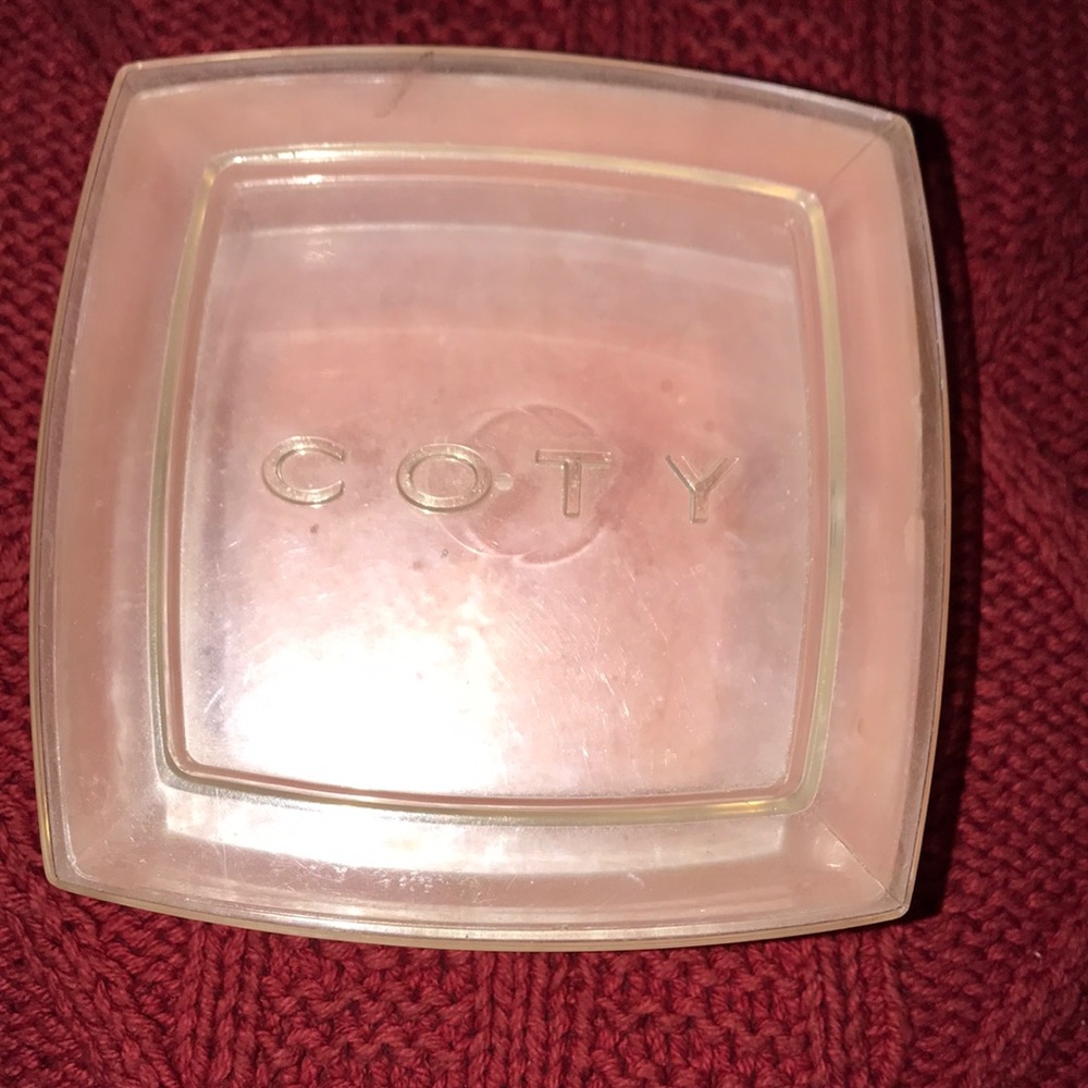Coty Vintage Powder Vanity Container/lid litepink